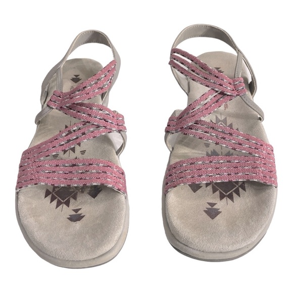 Skechers Reggae Slim Pink and Gray Sandals size 7 - Picture 2 of 14
